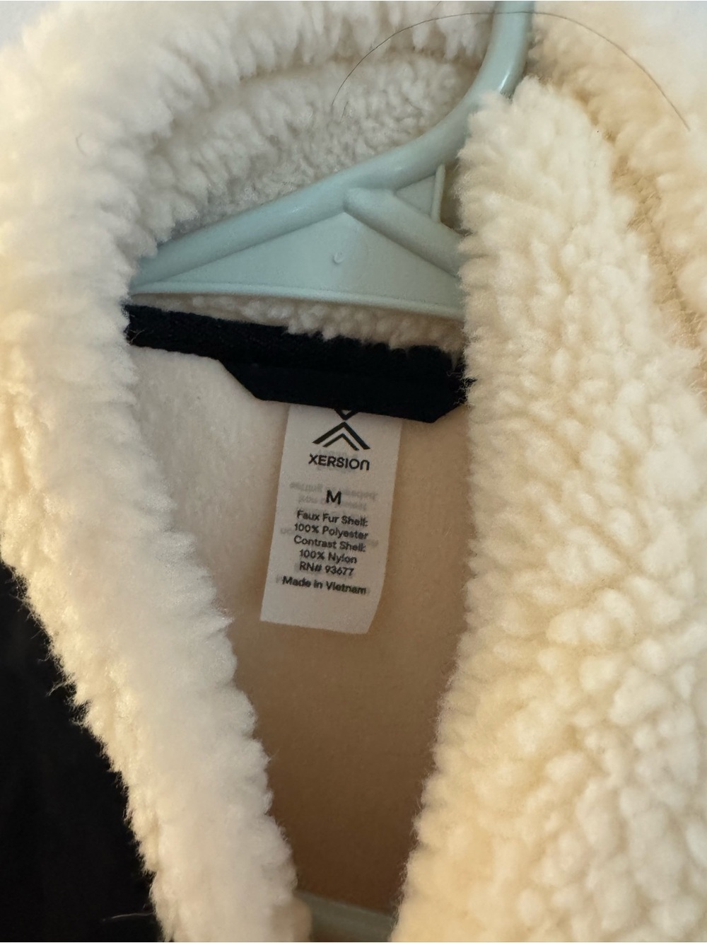 Xersion Cream Sherpa Jacket with Black Trim - Picture 2 of 8